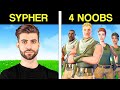 Can 4 Fortnite Noobs Beat SypherPK Can 4 Fortnite Noobs Beat SypherPK