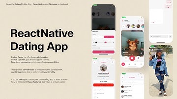 React Native Dating App | Tinder Swipe Cards, Status Features & Messaging | Full Walkthrough
