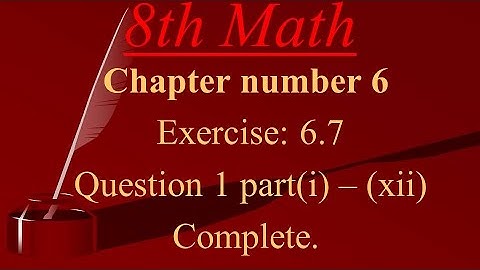 8th Class Math | Factorization, Simultaneous Equations | Ex 6.7 Q 1 (part 1 of 12)