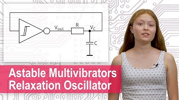 Astable Multivibrators: Relaxation Oscillator, Inverting Schmitt-Trigger, Calculation Example
