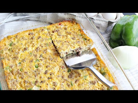 Sausage, Egg and Cheese Egg Bake | Egg Bake Recipe