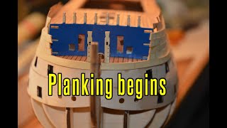 HMS Victory - part 14 Planking Begins