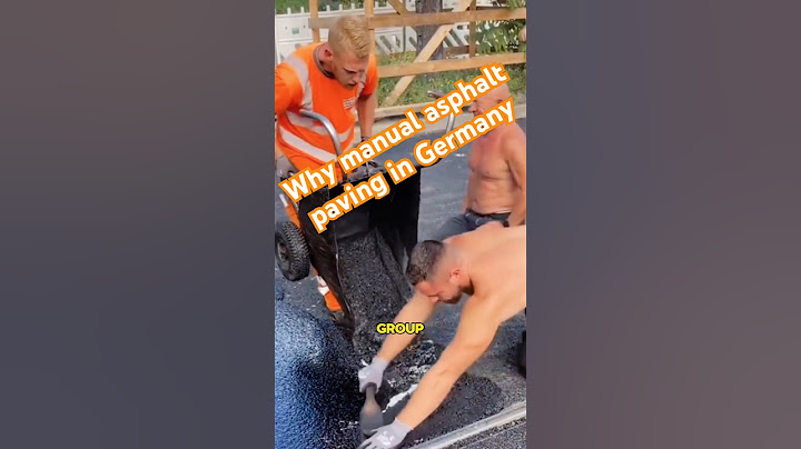 Why manual asphalt paving in Germany