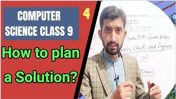 Planning a Solution | Computer Science | Class 9 | Lecture 4 | Urdu | Computer With Naveed