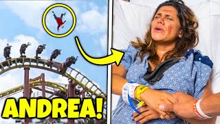 Andrea fell off the roller coaster, then.. (The Royalty Family)