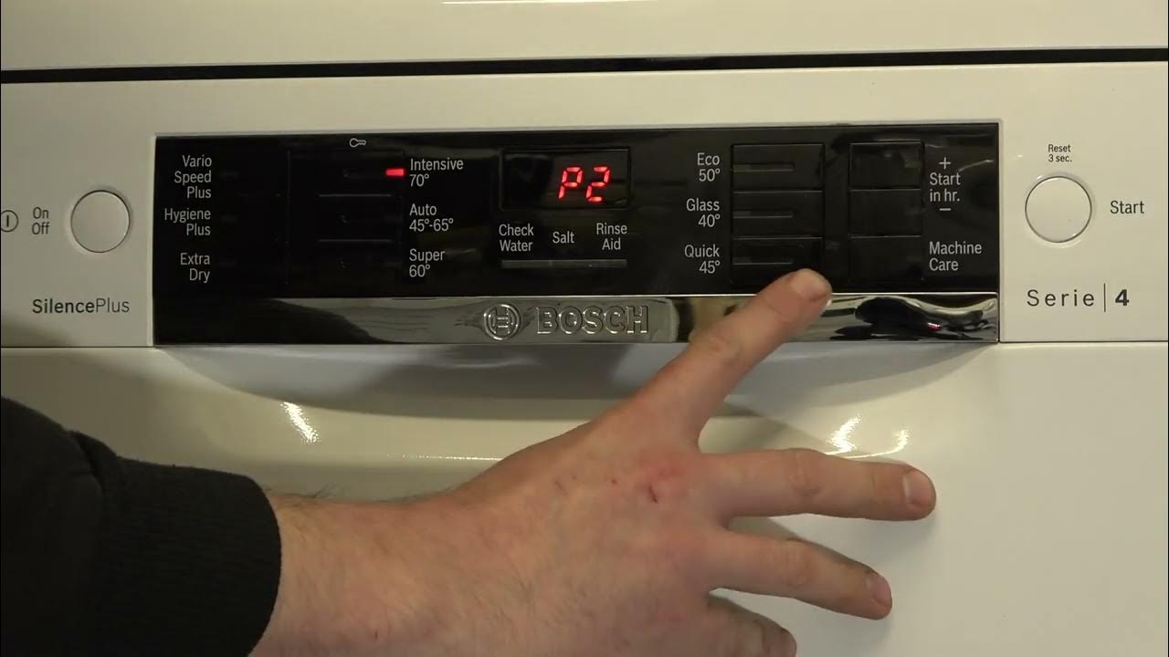 How to Tip 126 enter and use service mode for Bosch Dishwashers