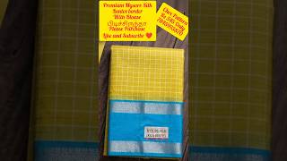#Mysore silk chex Saree available in VIHAAN 'S BOUTIQUE