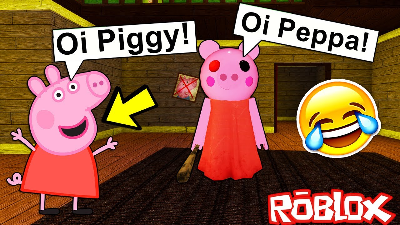 Piggy Conhece A Peppa Pig No Roblox Super Encontro Youtube