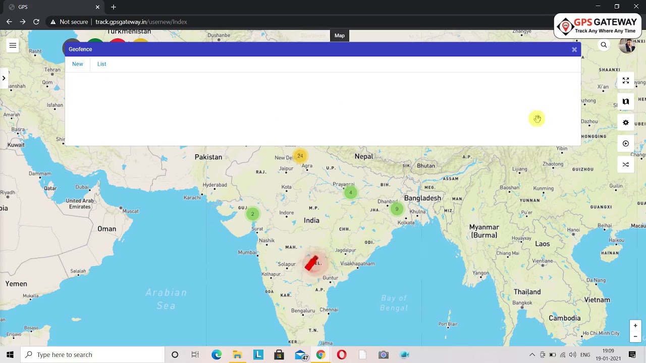 Geo fencing , How to create geo fencing ,Geo fencing कैसे बनाएं , Geo Fencing alerts in gps tracking