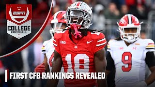 Ohio State ranked NUMBER 1?! 😳 TOP 6 CFB RANKINGS REVEALED | ESPN College Football