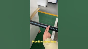 High speed HDPE pipe line