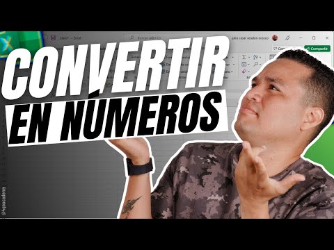 Video: ¿Cómo convertir no numérico a numérico en Excel?