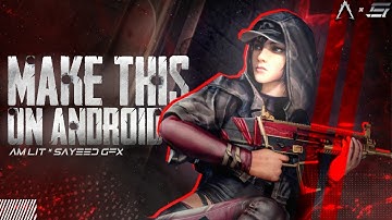 Make PUBG inspired thumbnail on android | Thumbnail like Dynamo gaming | pstouch