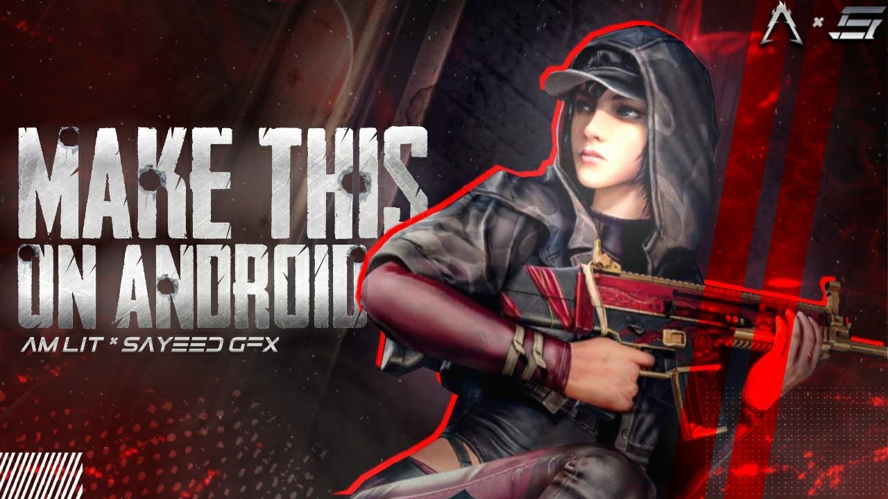 Make PUBG inspired thumbnail on android | Thumbnail like Dynamo gaming | pstouch