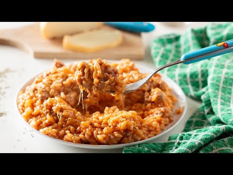 RISOTTO CON SALSICCIA E SCAMORZA