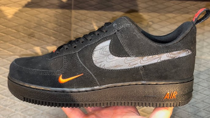 Nike Air Force 1 Low Arrives in Black Suede and Orange