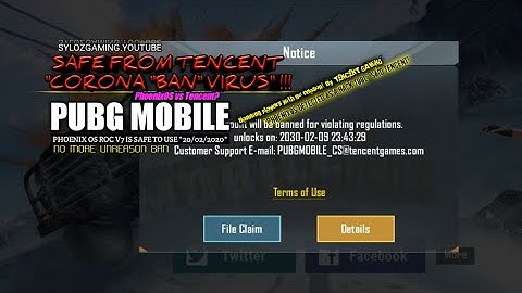 PUBG MOBILE | No more UNREASON ban by Tencent | PhoenixOS Is Safe!!
