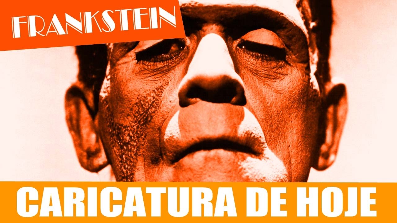 FRANKENSTEIN - CARICATURA DE HOJE NO DESENHO AO VIVO