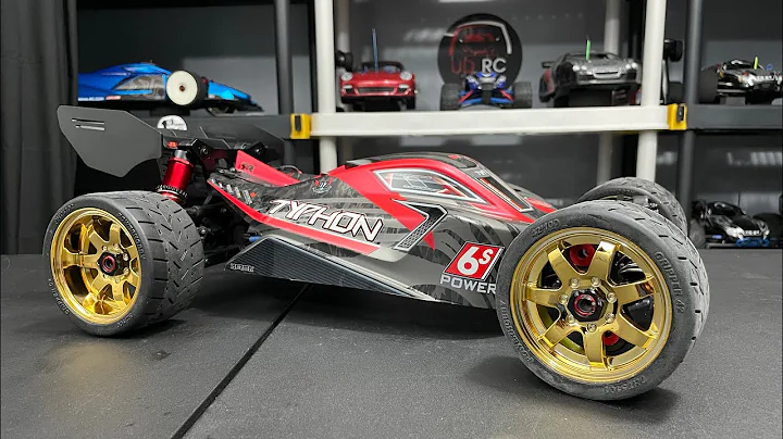 1/8 Gripper Belted Mounted Tires 17mm Gold Wheels #POWERHOBBY #ARRMA #TYPHON