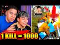 ¡LE DAMOS 1000 DIAMANTES POR KILL A GAMEZKING! ( EL MEJOR JUGADOR DEL MUNDO) * ME DEJO POBRE * 😭💎