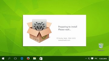 Installing Dr Web for Windows