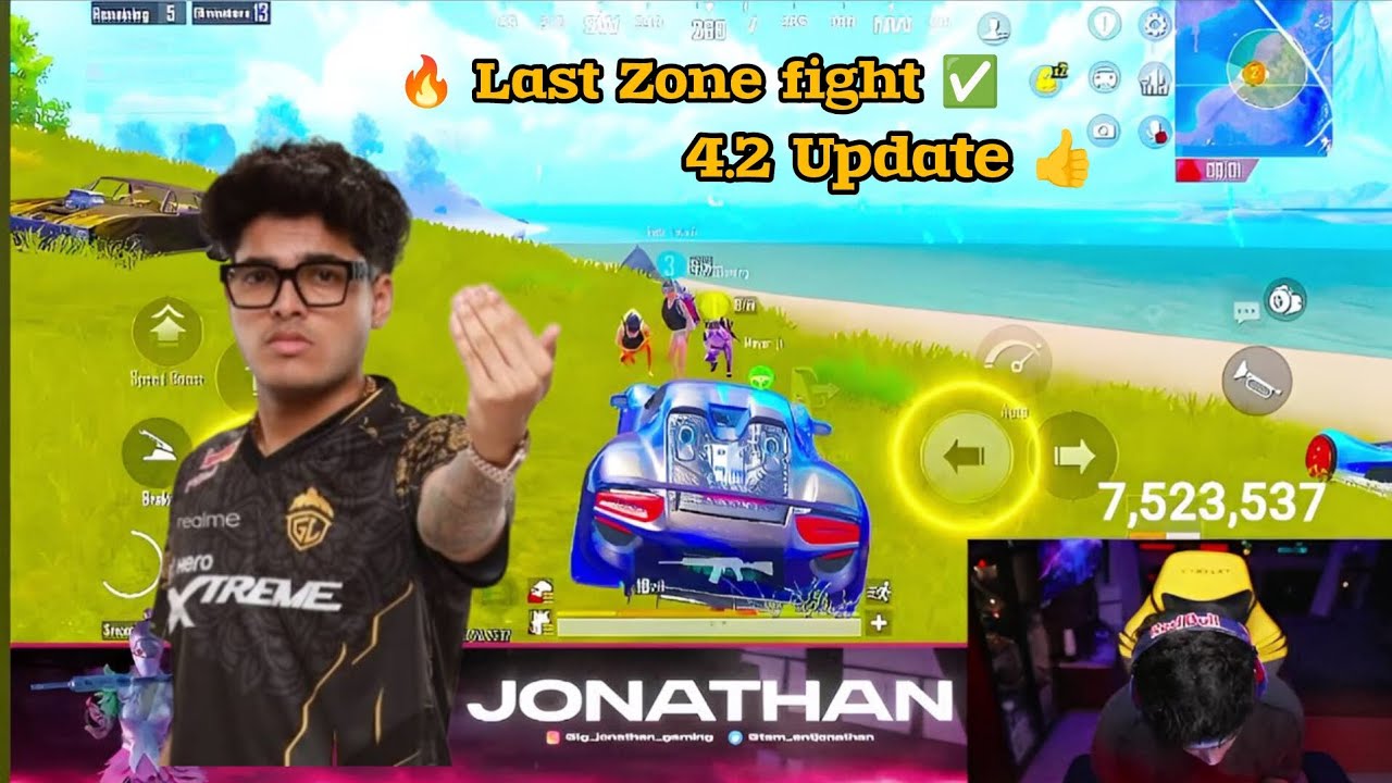 Jonathan Is Back!🔥 4.2 Update Last Zone Intense Fight | 25 Kills God Level Clutched 