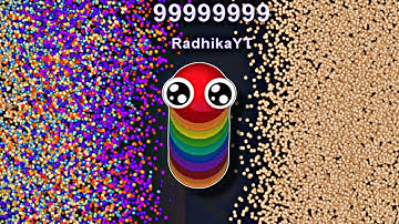 OMG🐍 CRAZY KING RAINBOW 🌈 FEED CUTE NOOBS IN SNAKE IO 🐍🔥 BEST EPIC SNAKE IO GAMEPLAY 🐍#gaming 