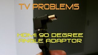 3 X HDMI Female to Female Coupler Extender Adapter Connector F/F HDTV HDCP 1080P HDMI Right Angle Adaptor - HDMI 90 degree angle solution