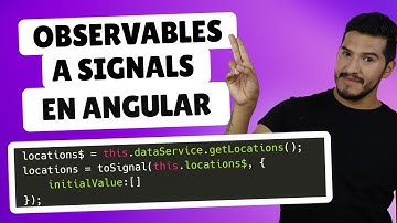 Observables a signals con toSignal en Angular