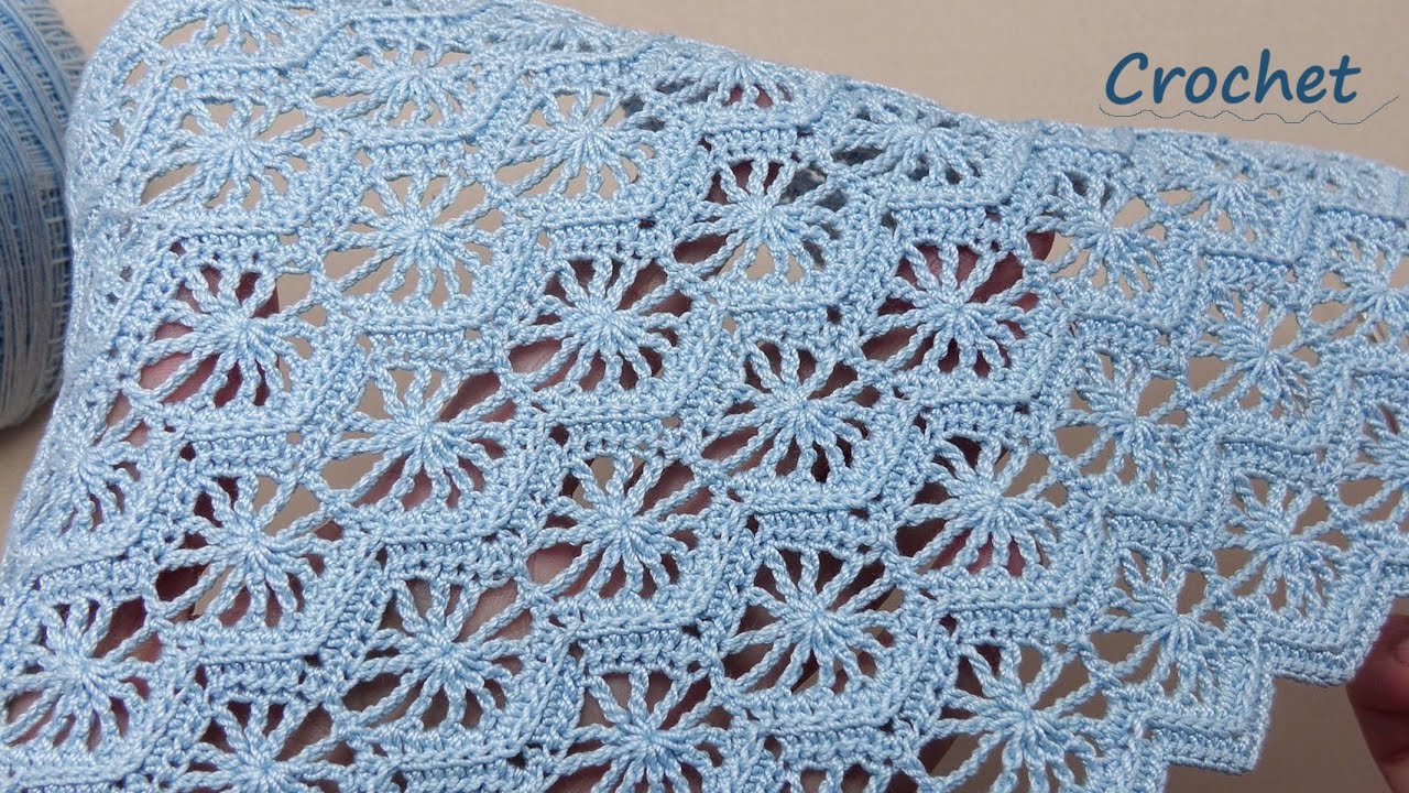 Красивый ажурный узор крючком / МК по вязанию /  How to crochet a lace pattern! Crochet tutorial