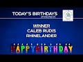 Birthday Club Winner 6-9-26