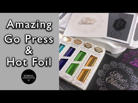 GoPress and Foil tutorial | How to get perfect foiling using dies | DIY Invitations and cards
