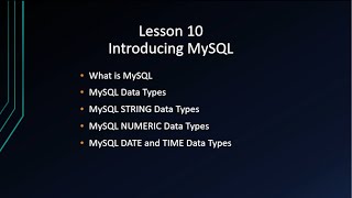 MYSQL Database: Introducing MySQL