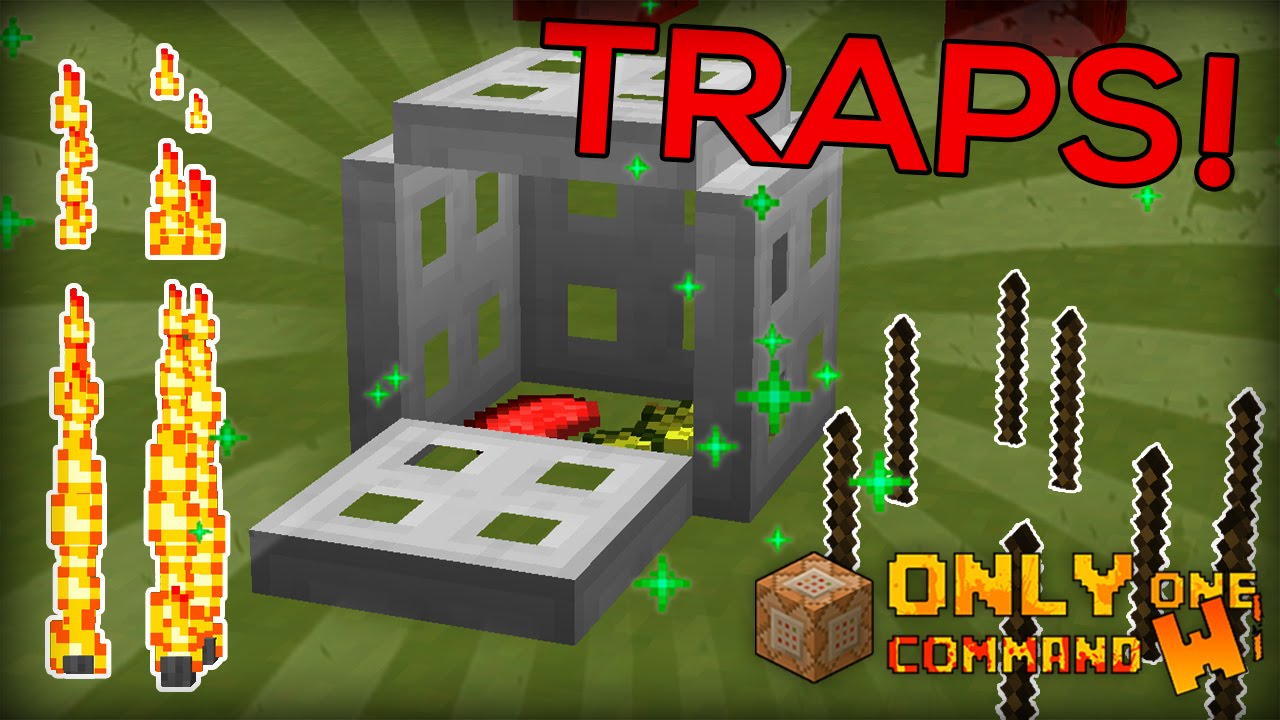 Automatic Traps with one command. Cages, flame traps, bear traps and spikes! [ MINECRAFT 1.10