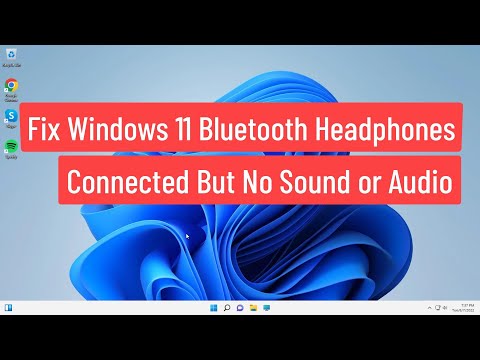 Fix Windows 11 Bluetooth Headphones Connected but No Sound or Audio