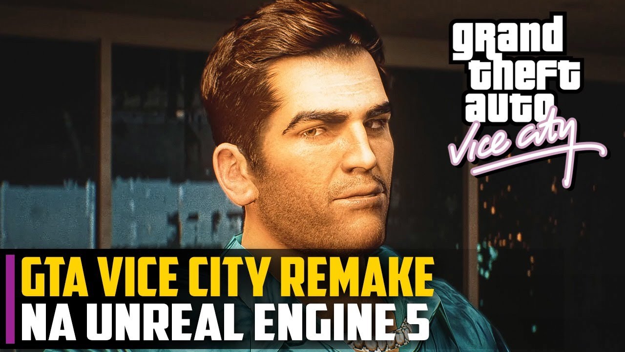 GTA Vice City é refeito na Unreal Engine 5 e ganha trailer