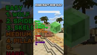 Minecraft Quiz | Can you name all these mobs? #minecraft #quiz