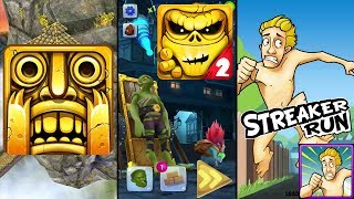 Temple Run 2 Sky Summit Vs Zombie Run 2 Monster Runner Game Vs Streaker Run screenshot 5