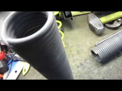 Garage Door Torsion Spring Replacement Converting From A Single