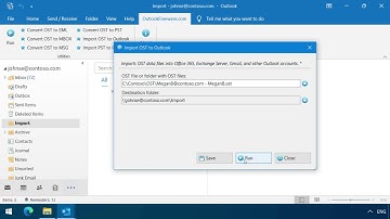 Import OST Files to Outlook