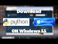 How to download python on windows 11