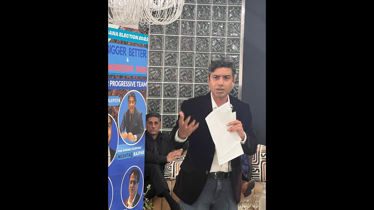 Mushtaq Rajpar Candidate for GS SANA Elections 2023 speech in ...