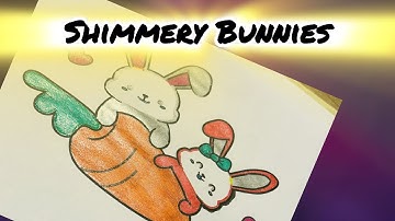 Glitter Bunny Time! Sparkly Coloring for All Ages 🐰💗 | Relaxing & Satisfying ✨