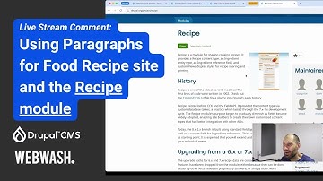 Using Paragraphs for Food Recipe site and the Recipe module