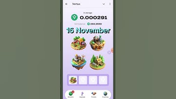 Vertus Daily Combo | Vertus | 16 November | Vertus Mining Bot Daily Combo video |