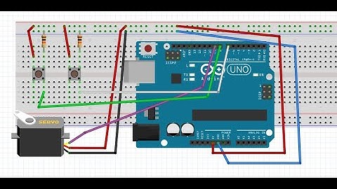 como controlar un servo con push button + Arduino
