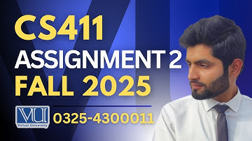 🔴CS411 assignment 2 solution 2025 | CS411 assignment 2 solution fall 2025