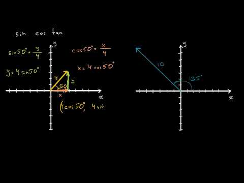 ვექტორის კომპონენტები სიდიდის და მიმართულების მიხედვით