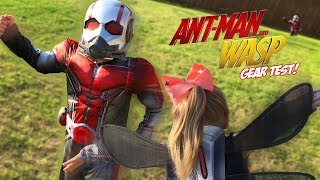 Little Flash and Ava test Ant-Man and the Wasp Gear!