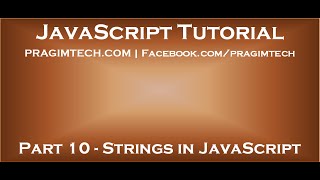 Strings in JavaScript